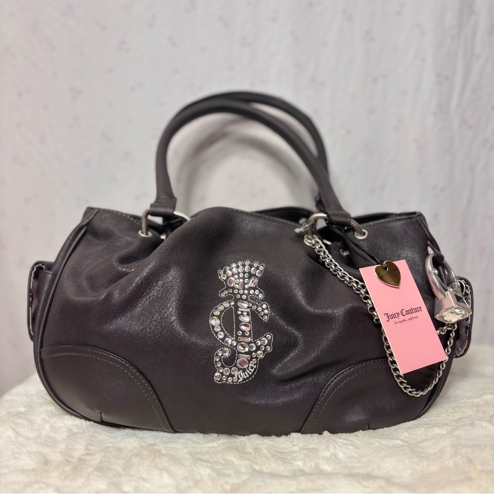 chocolate juicy couture crown satchel💍🤎